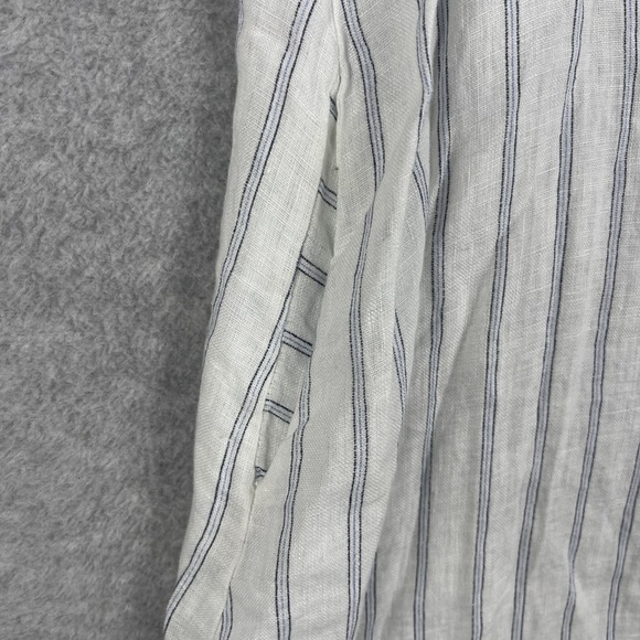 Rosemarie Made in Italy Linen Button Front Sleeveless Dress Womens S Coastal - Picture 5 of 11